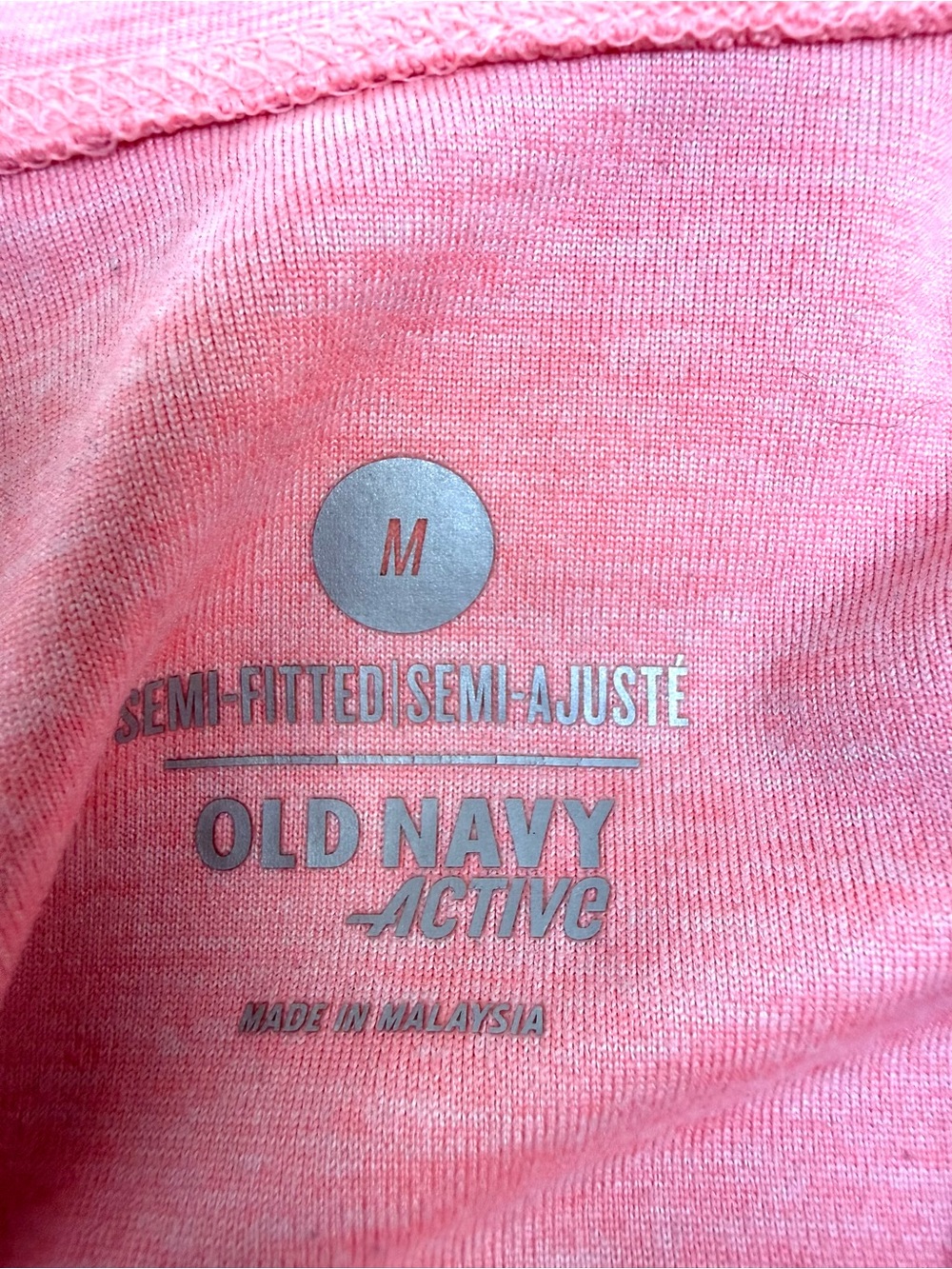 OLD NAVY Women's Pink Quarter-Zip Pullover Top Size Medium - Picture 2 of 2